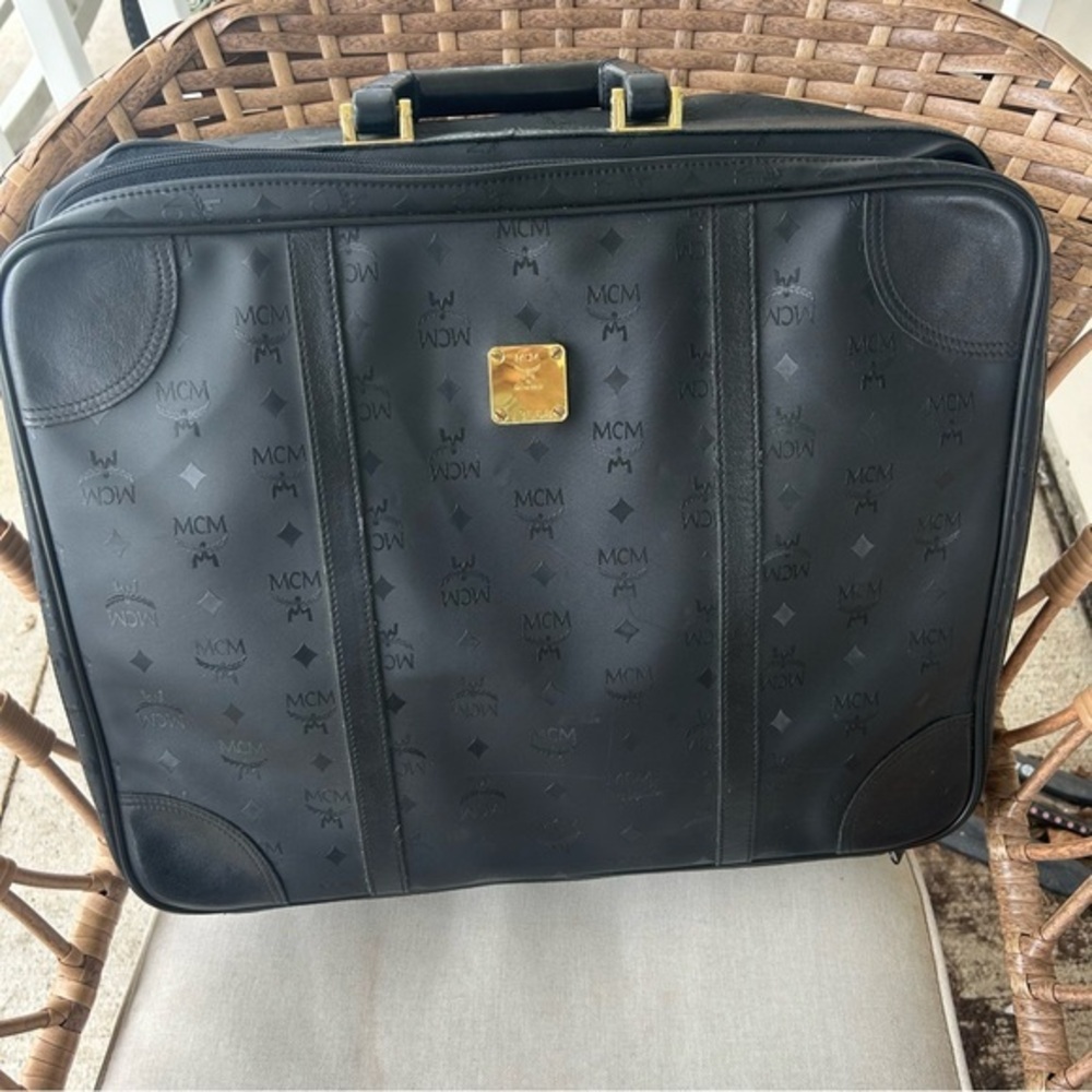 MCM vintage 80s travel suitcase